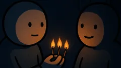 Dowcip: Trzy zapałki w środku nocy